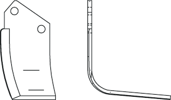 Rotavator blades 1488