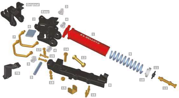 Chisel assembly components
